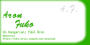 aron fuko business card